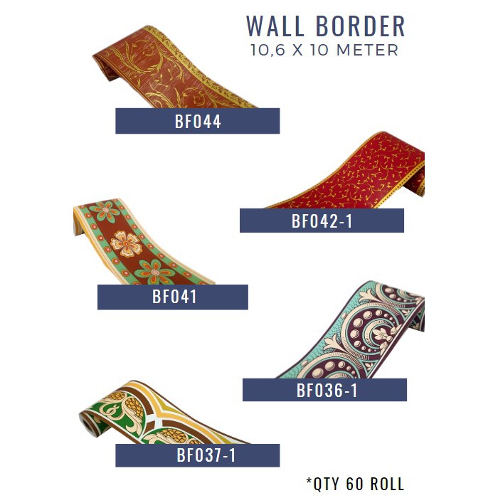 WALL BORDER / Wallpaper Sticker List Banyak Variasi dan Termurah