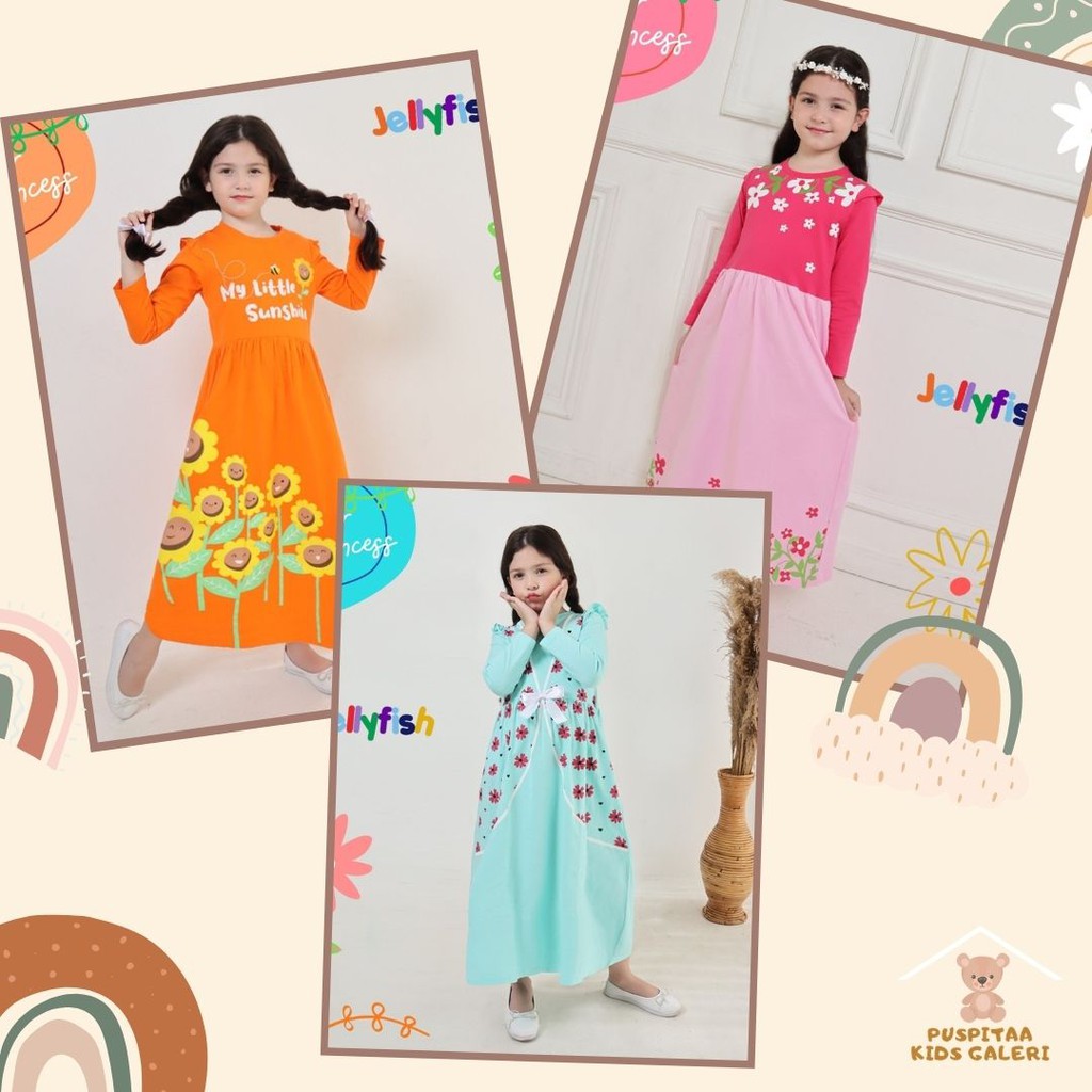 GAMIS ANAK BY JELLYFISH FLOWER PRINCESS