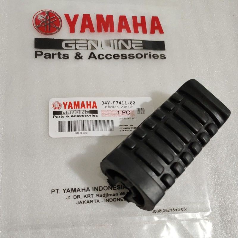 Karet Step Footstep Barstep Depan Yamaha Alfa RX King Cobra RXS Sigma Force 1 FIZR F1ZR Ori 1pcs
