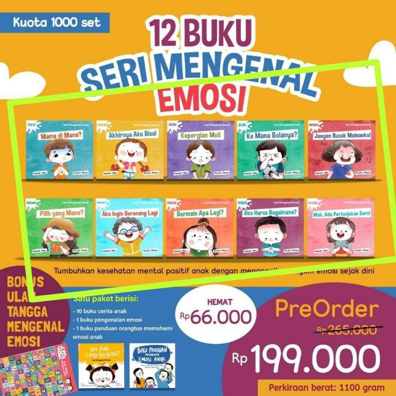 12 buku seri mengenal emosi