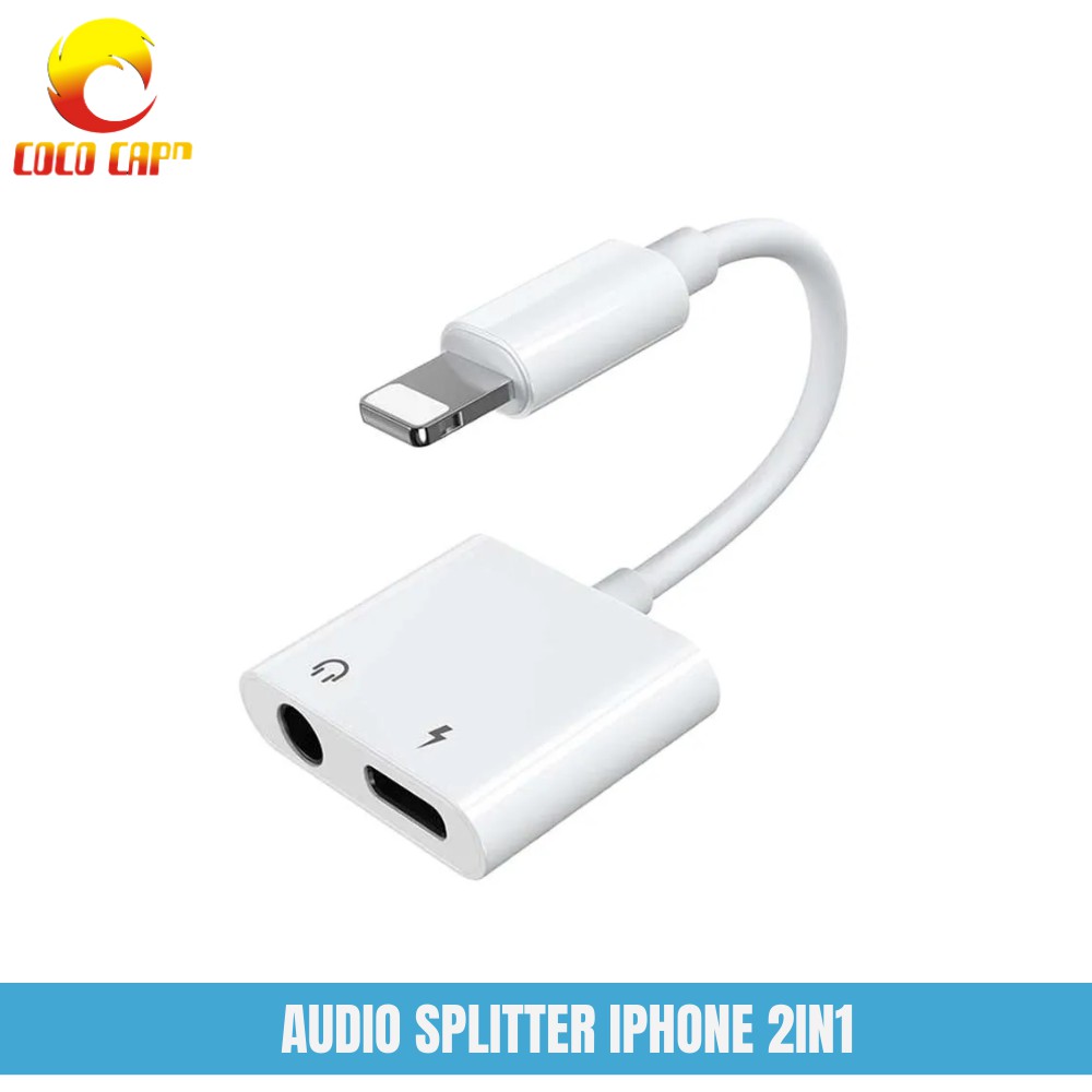 AUDIO SPLITTER IPHONE 2IN1 KABEL AUX IPHONE