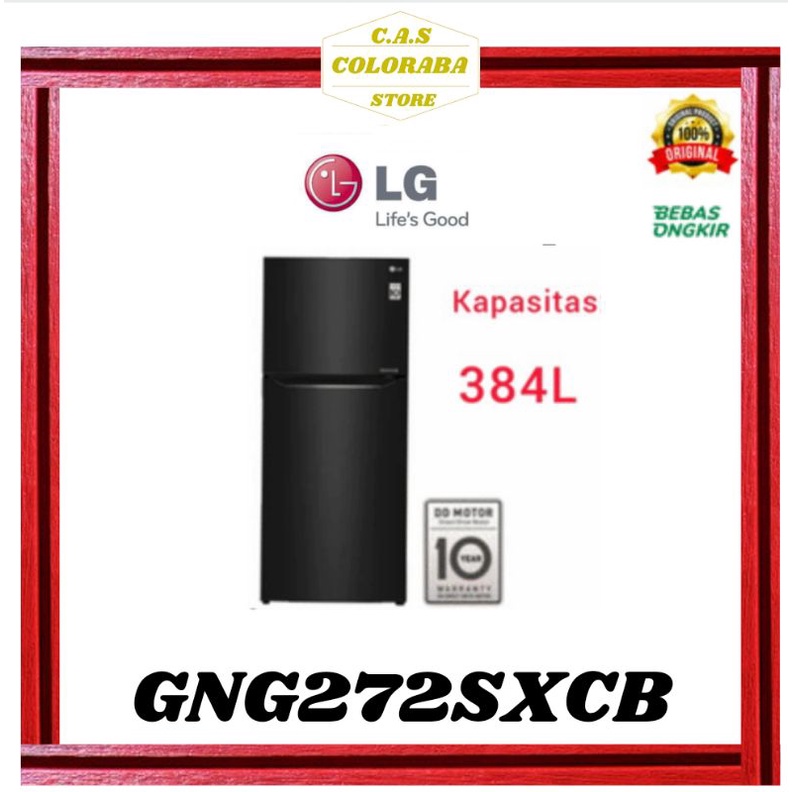 KULKAS LG GNG272SXCB KULKAS 2 PINTU INVERTER GN-G272SXCB GNG272 GN-G272 272SXCB