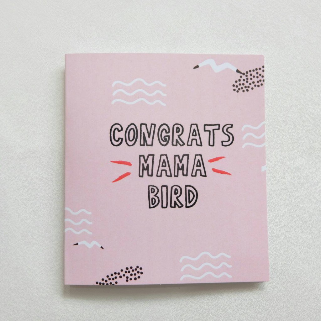 [BACA DESKRIPSI] Greeting Card Kartu Ucapan Congratulations Baby Congrats Newborn Card Kado Boy Girl