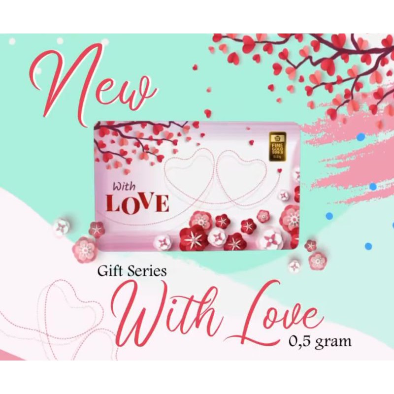 Logam Mulia Emas Antam Gift Series "With Love" 0,5gram