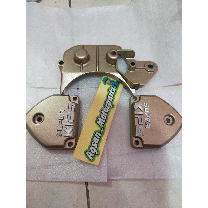 cover tutup super kips sepasang dan tutup kips atas gold ninja r rr original Kawasaki