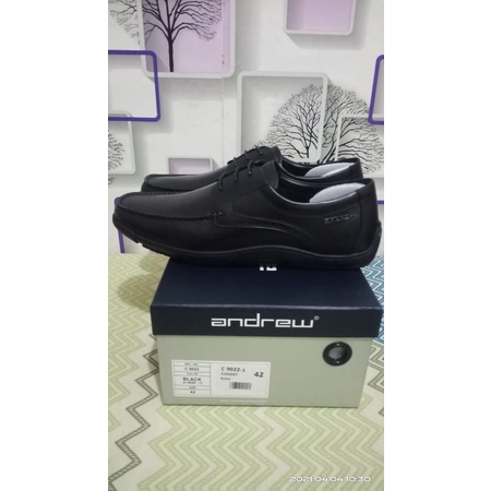 Andrew Covert Black C-9022-1 Original 100% Sepatu Pantofel Pria , Sepatu Casual Pria