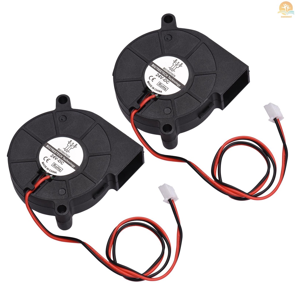 BIGTREETECH 5015 Cooling Fan 50x50x15mm 12V/24V Brushless Fan Blower Fan 2-Pin Connector for 3D Printer Parts