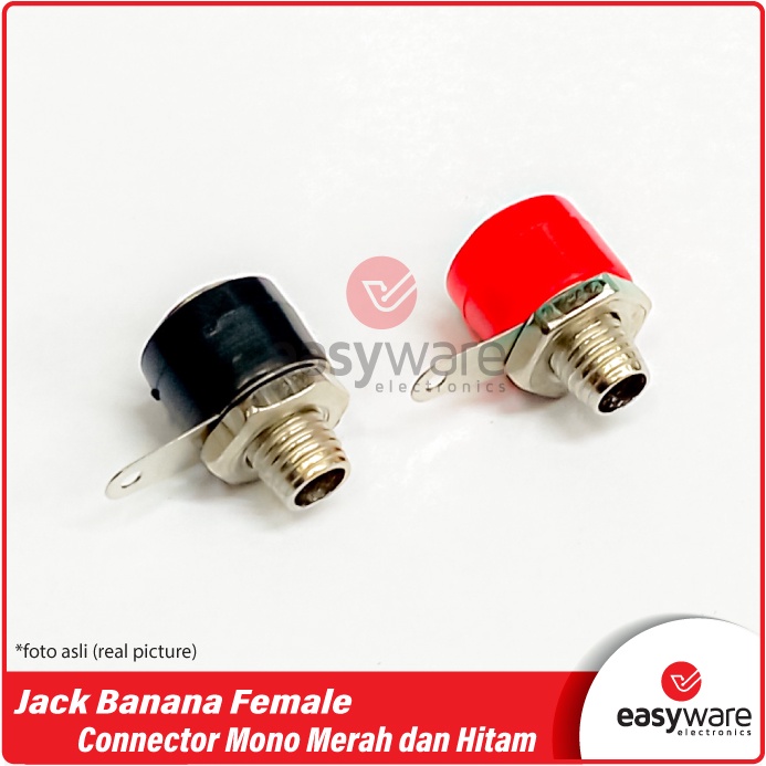 1 Set Jack Banana Socket Banana Connector Mono Male Female Plug