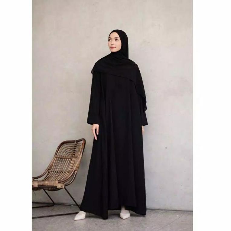 [PRODUK CIRLA] Baju Gamis Abaya Arab Hitam / Gamis Abaya Turkey / Gamis Abaya /Abaya Hitam Polos / B