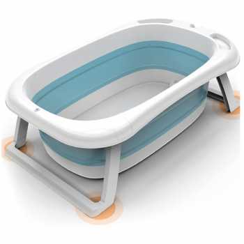 Bak Mandi Bayi Lipat Baby Bathtub Bak Mandi Anak Kecil Foldable Baby Bathtub