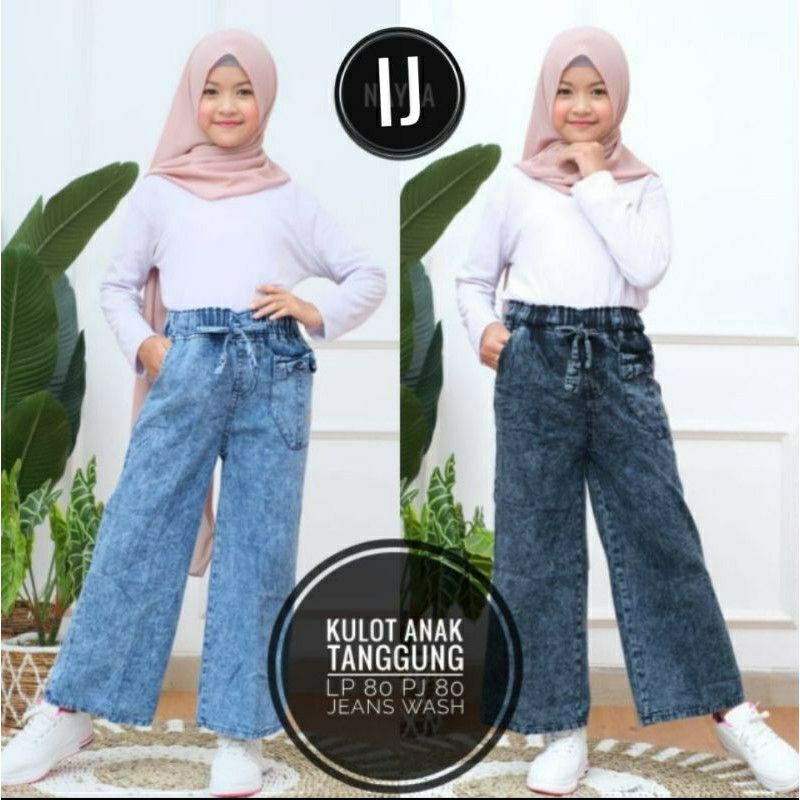 Kulot Anak Perempuan / Celana Anak Perempuan / Kulot jeans Anak / Kulot levis anak / Jeans Cewek