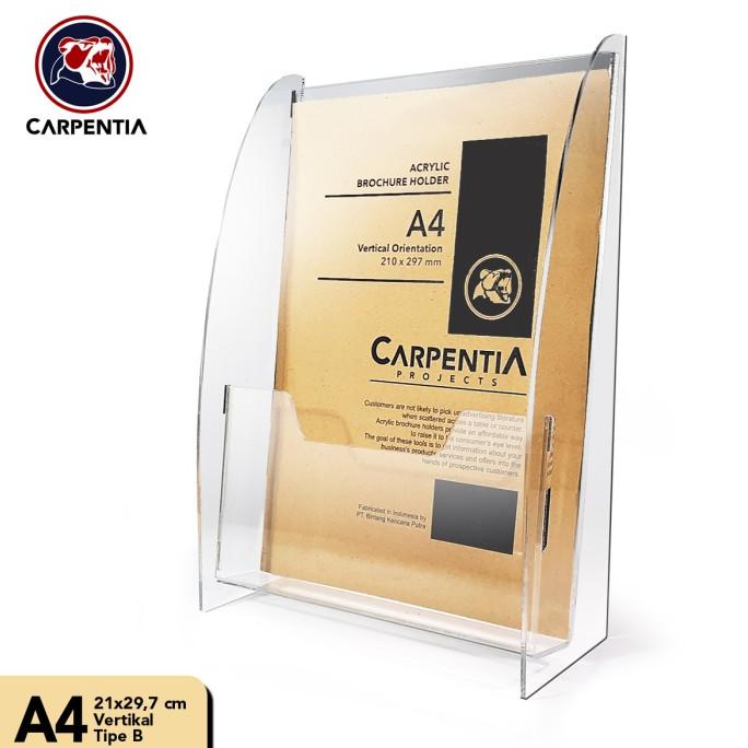 

[[COD]] Brochure Holder Acrylic/Tempat Brosur Akrilik A4 - Tipe B Bening /3 mm TERBATAS Kode 519