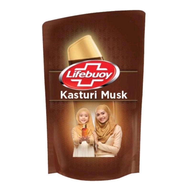 Lifebuoy Body Wash Kasturi Musk Pouch Refill 450 Ml