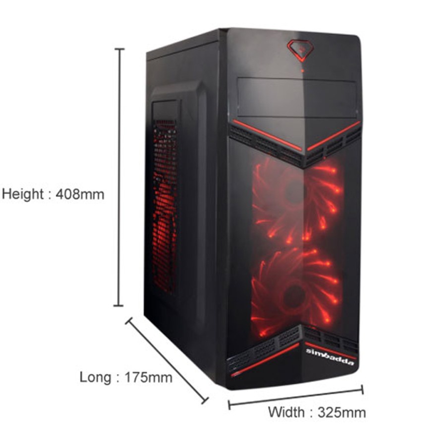 Jual Personal Case PC Simbadda SimV 4035 Include PSU 380W Casing