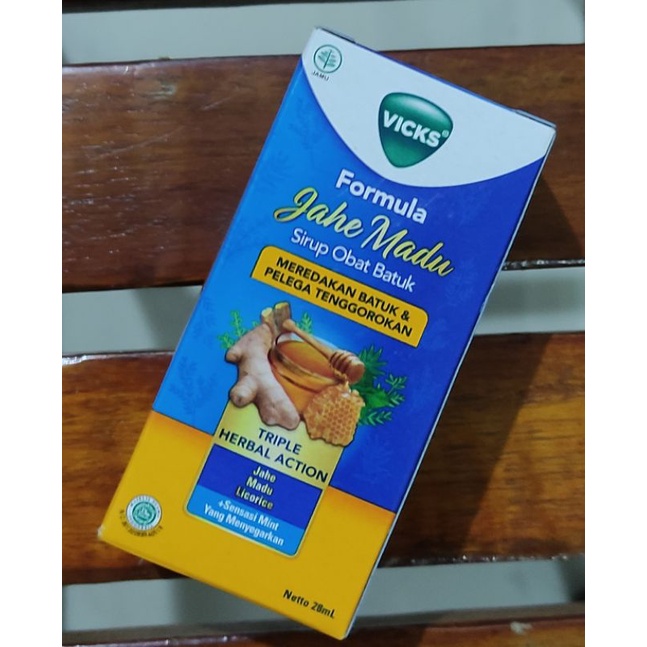 Vicks Formula Jahe Madu 28 ML / Sirup Pereda Batuk &amp; Pelega Tenggorokan