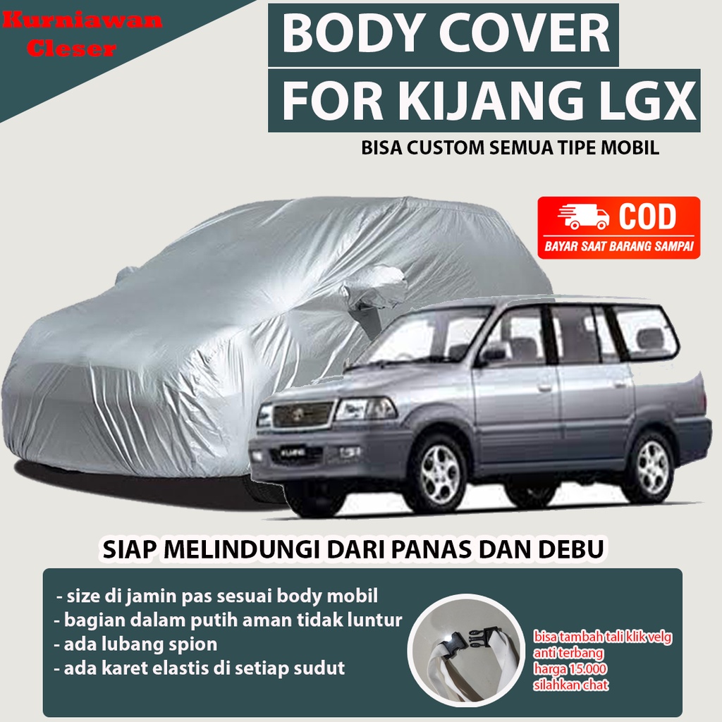 SARUNG COVER BODY MOBIL KIJANG LGX WATERPROFF SELIMUT COVER SARUNG PELINDUNG MOBIL KIJANG LGX