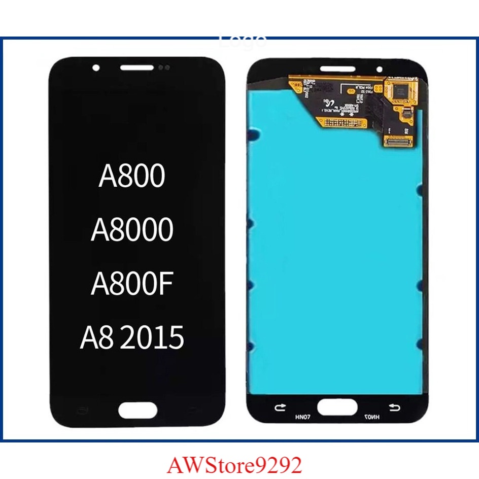 Layar Sentuh LCD TS Touchscreen Fullset Samsung A8 2015 A800 A8000 OLED BLACK WHITE