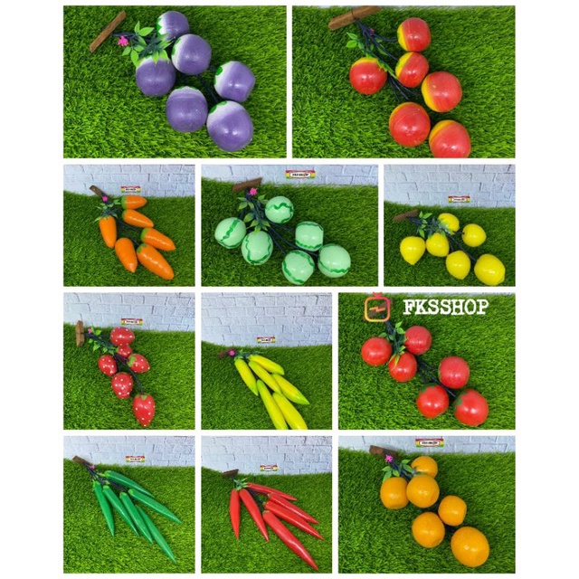 Buah Kayu / Buah Gantung / Hiasan Dinding dan  Hiasan Dapur / Pajangan