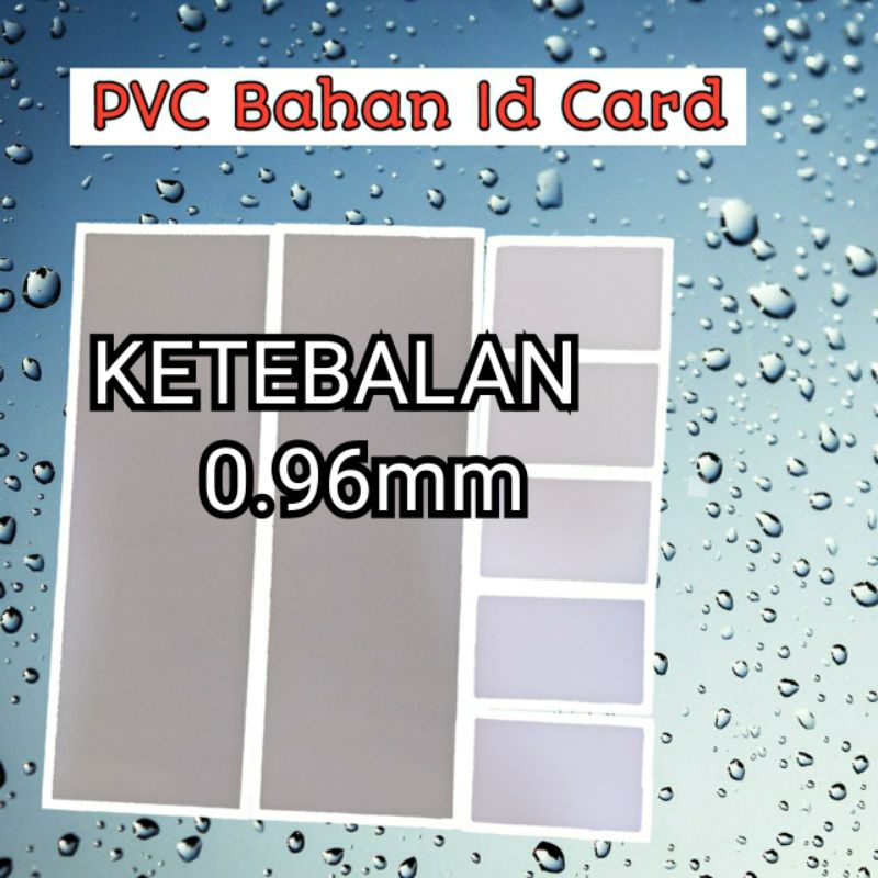 

Pvc Id Card a4 Sudah di Plong Tebal 096 Pvc id card Blank Putih 096mm