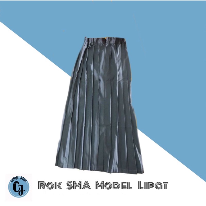 Jual ROK SMA REMPEL PANJANG ROK SEKOLAH SMA LIPIT | Shopee Indonesia