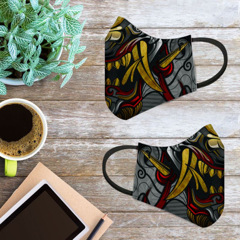 Masker Kain 3ply - King of Oni