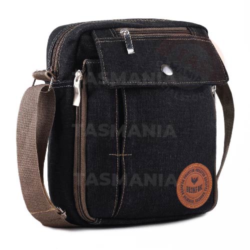 PTS -Braun Fox Douglas Canvas Multifunction Travel Satchel Messenger Shoulder Bag - Hijau Tua