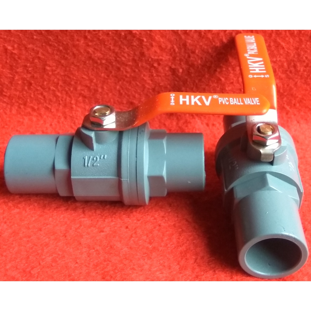 BALL VALVE PVC GAGANG BESI 1/2"