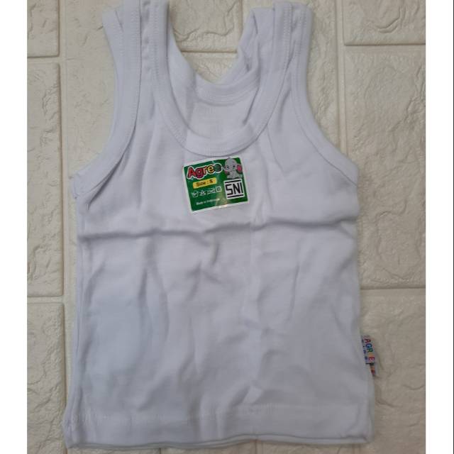 Singlet anak merk agree kemasan 6pc