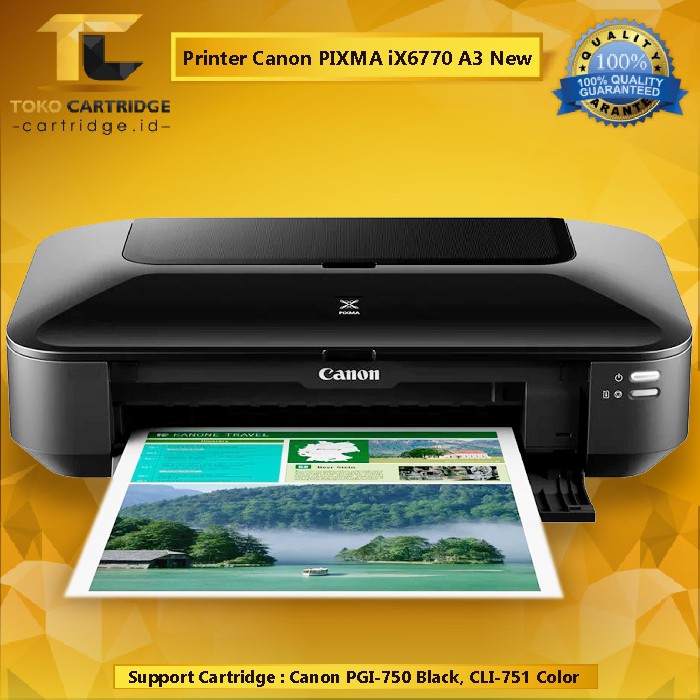 Printer Inkjet Canon Pixma IX6770 IX 6770 ORIGINAL A3 PGI-750 CLI-751