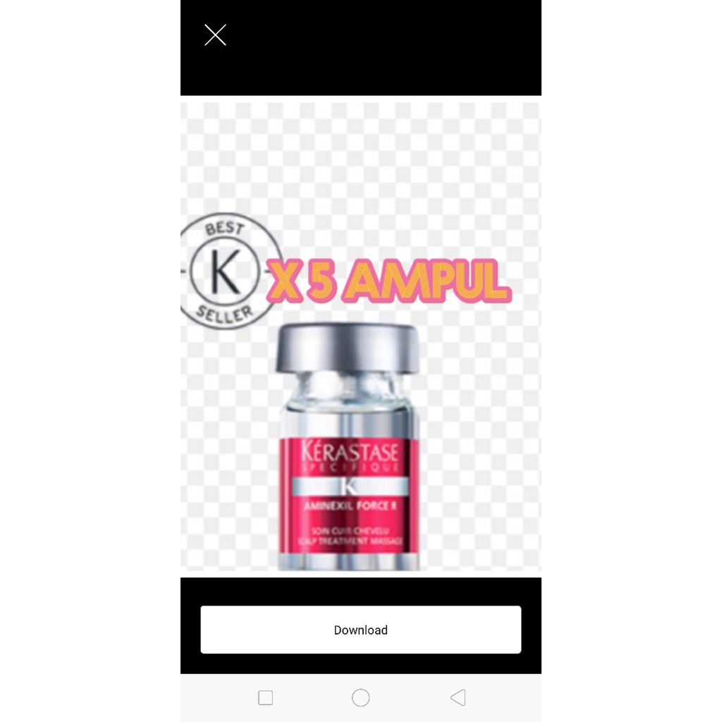 Kerastase aminexil chute satuan