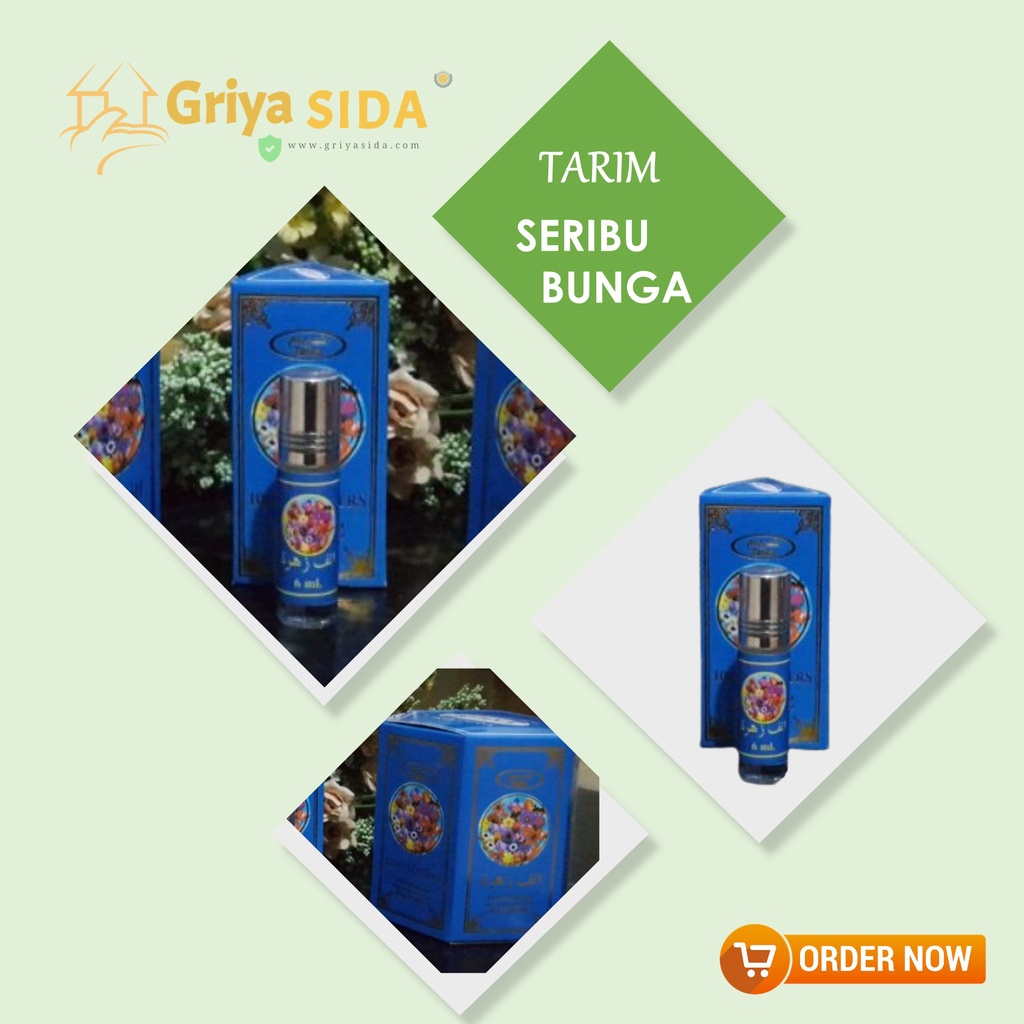 Parfum seribu bunga 6ml TARIM minyak wangi seribu bunga aroma mirip al rehab PROMO