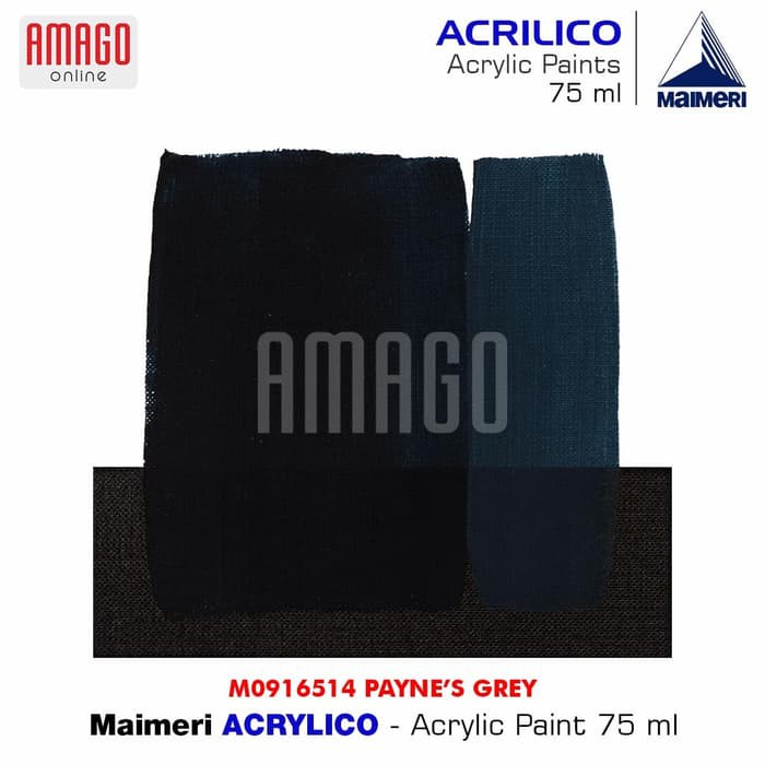 MAIMERI ACRILICO - ACRYLIC PAINT - PAYNES GREY - 75ML - M0916514