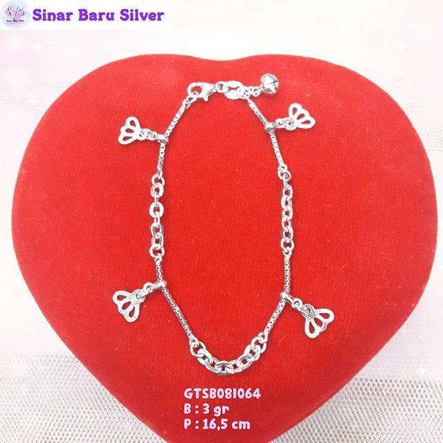 gelang silver 925 nori/km/nori ukir - acc aksesoris perhiasan gelang perak