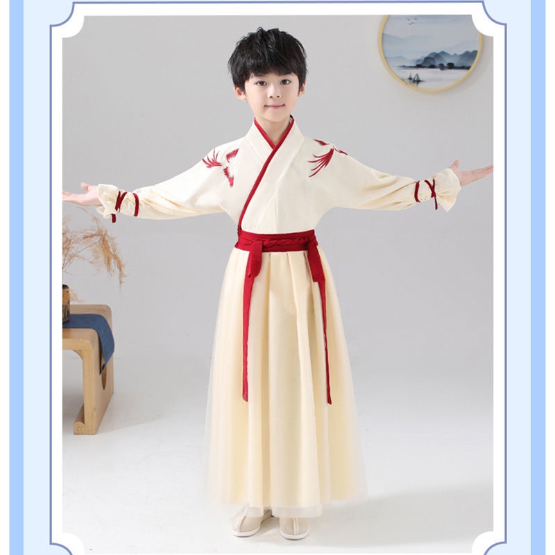 Girls' Hanfu dress children's princess dress big children's 2021 new autumn dress little girls' anci