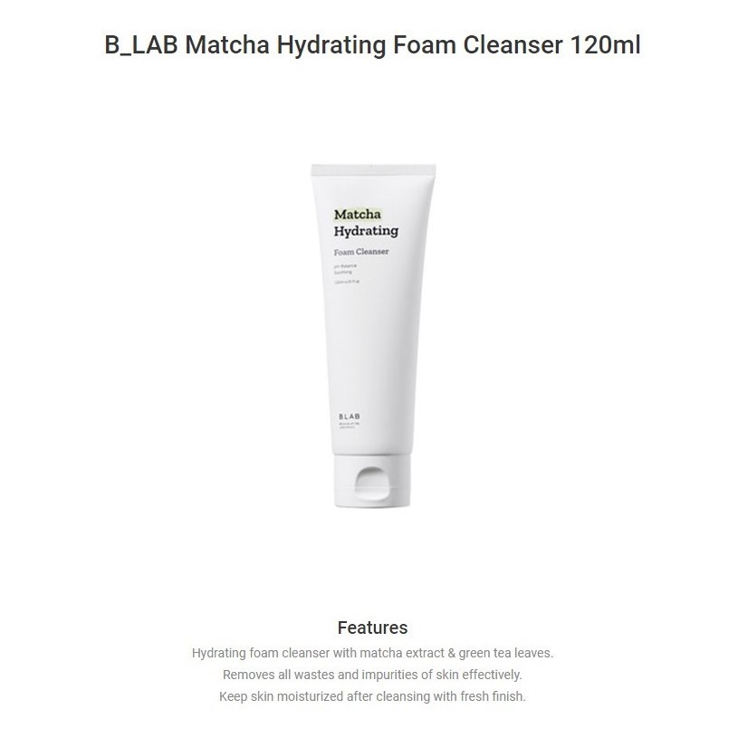 B.Lab Matcha Hydrating Foam Cleanser  1.5 ml Sachet