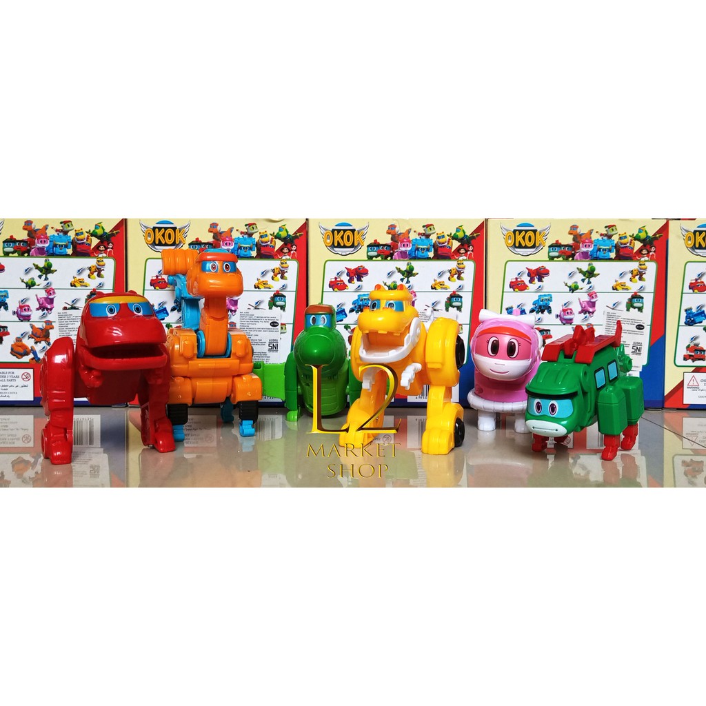 DINO GOGO OKOK DINO MINI Mainan Anak Figur Robot