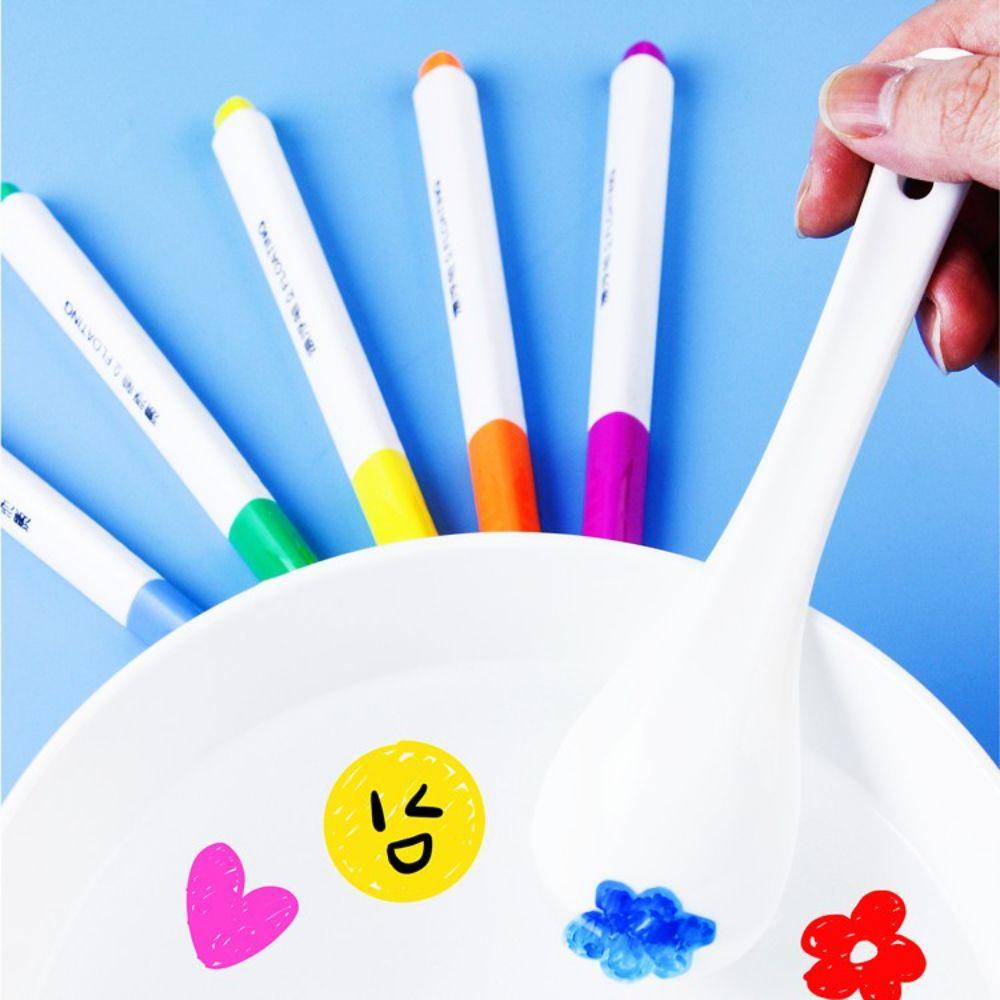 [Elegan] Set Pena Lukisan Air 12warna Anak Doodle Edukasi Dini Fancy Marker Pen