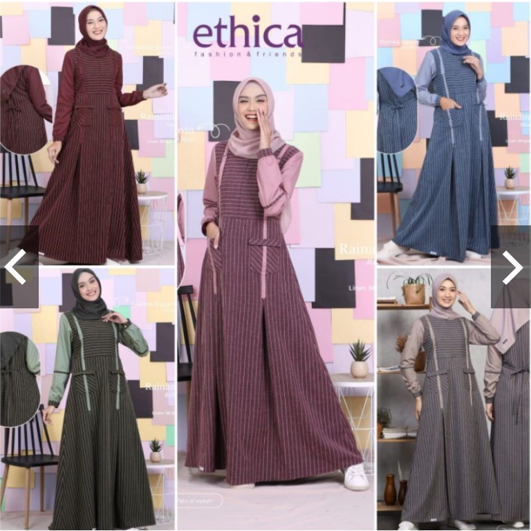 GAMIS SAJA ETHICA ORIGINAL RAINAMI 01 CHARCOAL RAINAMI 01 BLUE HAZE RAINAMI 01 ROSE TAUPE RAINAMI 01