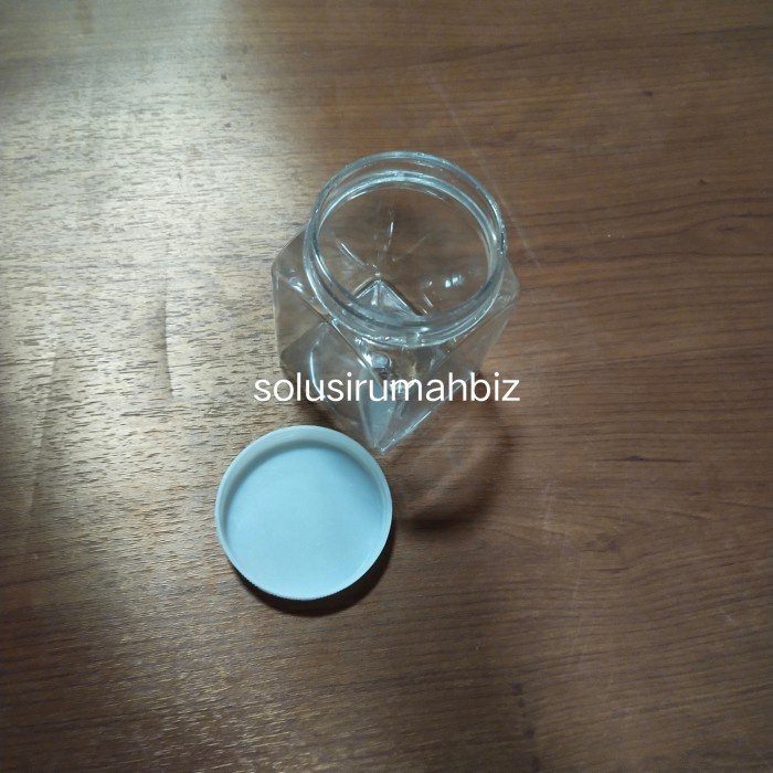 BOTOL TUTUP LEBAR 300ML PLASTIK KOTAK PUTAR PVC 300 ML