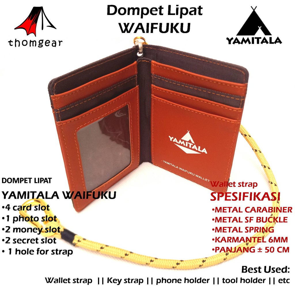 Dompet Outdoor Yamitala Waifuku Dompet Lipat Bahan Cordura Original Yamitala Thomgear