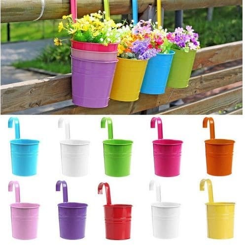 Mini Metal Flower Pot - Pot Bunga Gantung