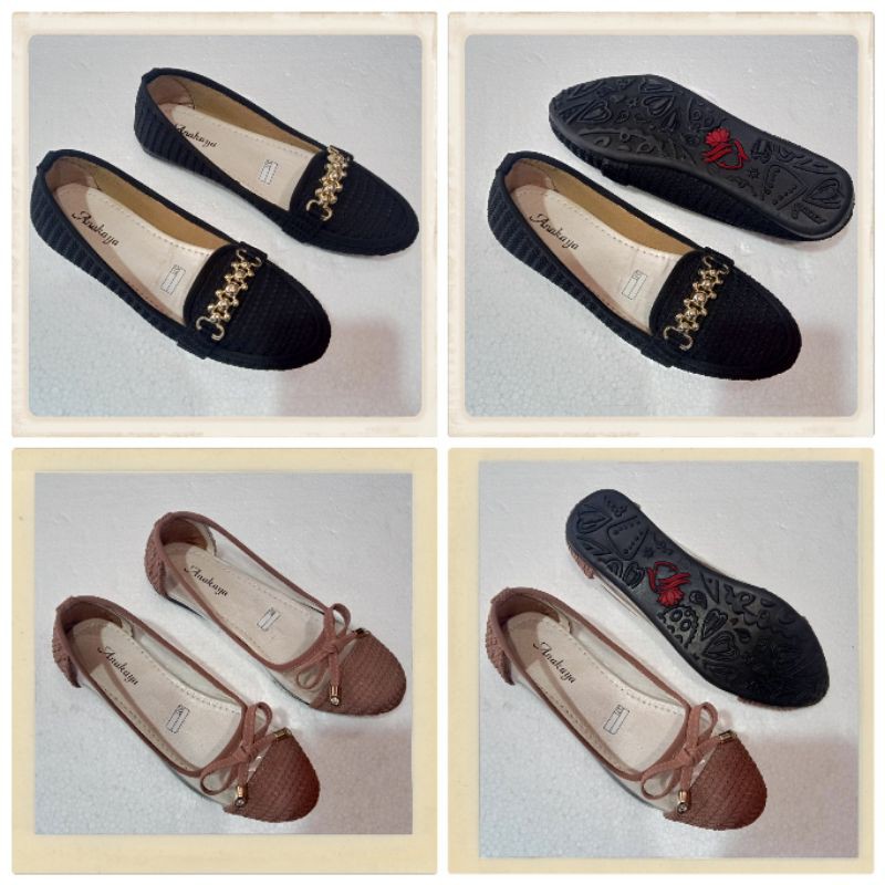 Sepatu Balet Wanita Flat Shoes Cewek Anti slip Cantik