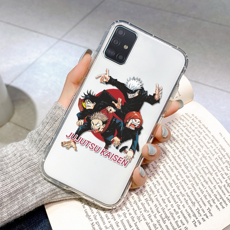 JUJUTSU KAISEN Soft Phone Case For Samsung A12 A21S A30 A20 A31 A32 A50 A51 A52 A50S A30S 4G 5G Clear TPU Anti-fall Cosing