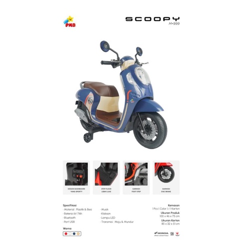 MOTOR AKI ANAK SCOOPY M-999 ,ORIGINAL PMB