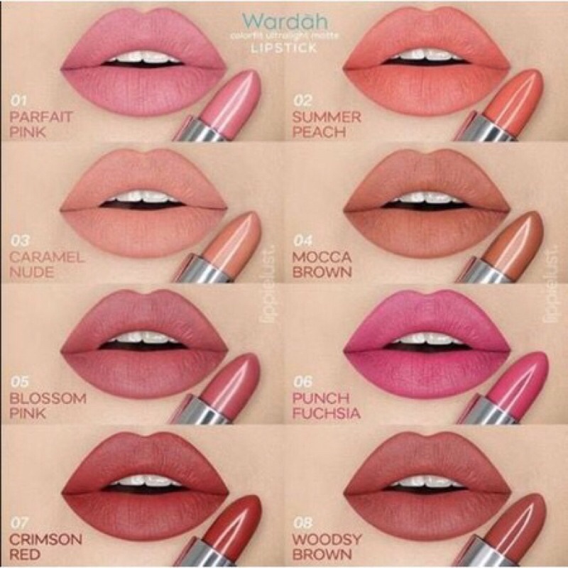 wardah colorfit ultralight matte lipstik