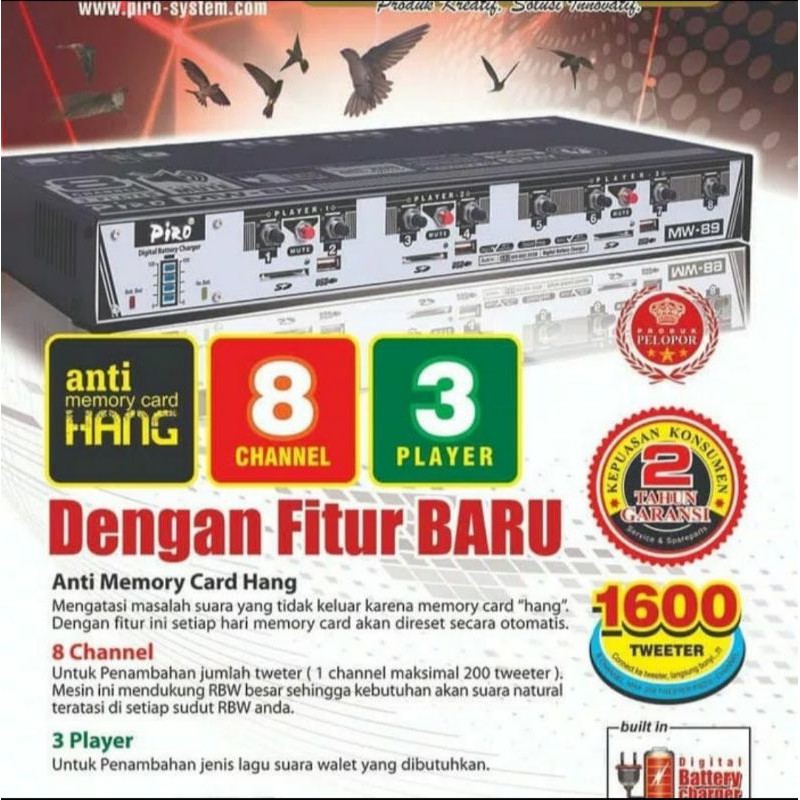 Ampli walet PIRO MW-89 Ampli burung walet