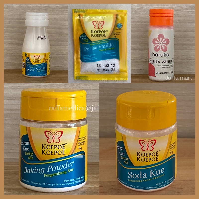 KOEPOE Baking Powder | Soda Kue | Vanili Bubuk