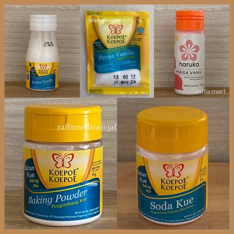 

✨️JAFFA MART✨️ KOEPOE Baking Powder | Soda Kue | Vanili Bubuk