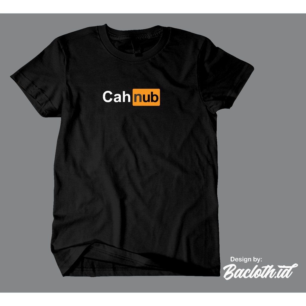 KAOS PLESETAN LOGO PORN HUB COMBED 20S