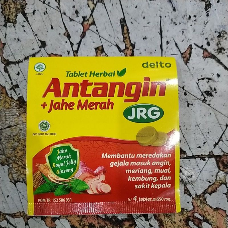 antangin tablet jrg,per trip isi 4tablet.